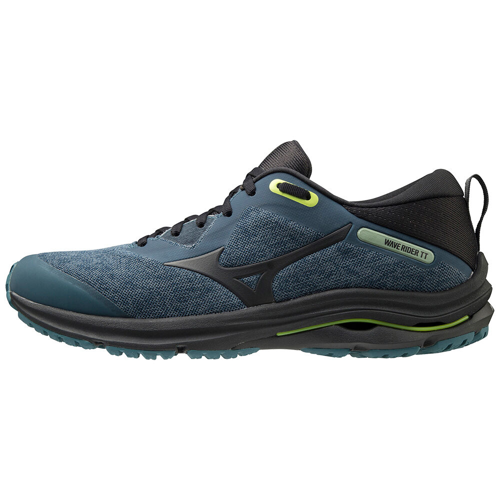 Mizuno Wave Rider Tt 2 - Erkek Trail Koşu Ayakkabısı - Lacivert/Açık Yeşil Türkiye (DXEOLU-847)